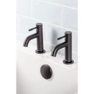 Mila Bath Pillar Tap Black