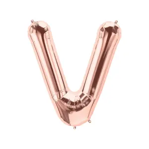 Realmax V Foil Balloon Rose Gold (One Size)