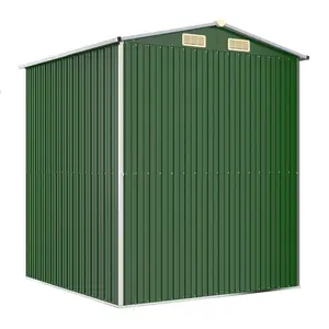 6 ft. W x 6 ft. D Galvanised Steel Apex Garden Shed