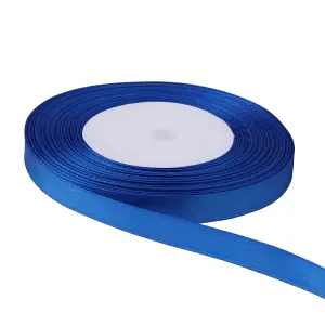 6mm Royal Blue Double Sided Satin Polyester Ribbon Roll, 25 metres