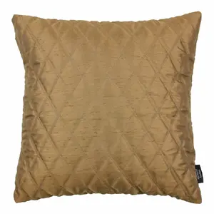 Bloxom Square Throw Cushion Gold / 60 x 60cm