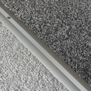 Anodised aluminium carpet profile cover strip door floor bar trim 1000mm x 20mm c68 silver