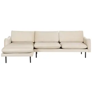 Right-Hand Corner Sofa VINTERBRO Light Beige Velvet Right Hand