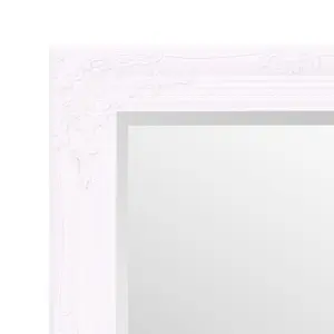 Andrews Flat Wall Mirror White Matte / 42cm x 53cm W