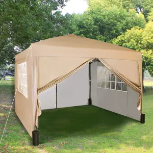 MCC Direct Gazebo 3x3 Pop up with Sides Beige