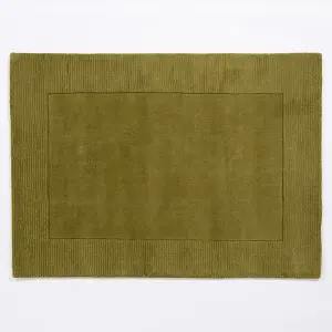 Mayfair Esme 120x170cm Olive Wool Rug