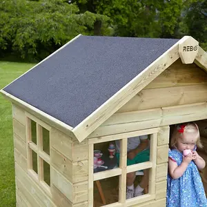 Rebo Orchard 4FT x 4FT Children's Wooden Garden Playhouse - Robin