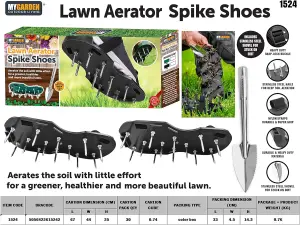 Lawn Aerator Shoes Garden Equipment Universal Fit Stainless Steel Spikes