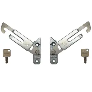 Res-Lok Concealed Window Restrictor Child Lock Key Locking Right & Left Hand Pair