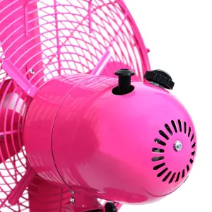 Essentials by Premier Hot Pink Desk Fan