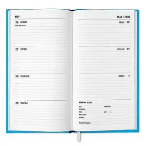 Manchester City FC 2025 Slim Diary Sky Blue/White (One Size)