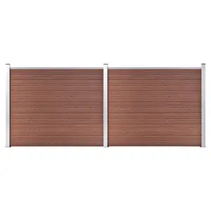 Bugbee 29' x 5' Privacy Fence Panel Brown / 146cm H x 871cm W x 12cm D