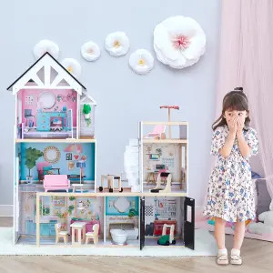 Teamson Kids by Teamson Kids 3-Story Dreamland Dollhouse with Elevator