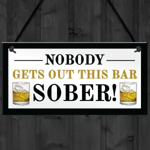 Novelty Home Bar Sign Funny Garden Pub Plaque Gift Man Cave Sign