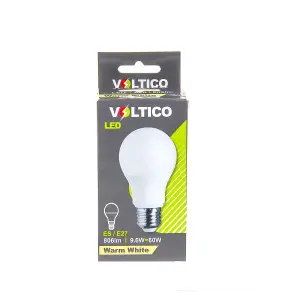 Bulb LED Glass E27 Warm White 2Pack