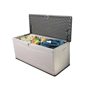 Lifetime 500 Litre Plastic Outdoor Storage Box - Brown/Desert Sand