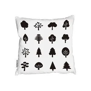 Tree Silhouette Illustrations (Outdoor Cushion) / 60cm x 60cm