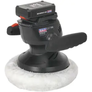 Powerful 240mm Cordless Orbital Polisher with Lithium-ion Battery