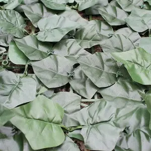 Artificial English Ivy Leaf Privacy Fence with Plastic Leaves, Garden Hedge Trellis Screening Roll - 3M X 1M