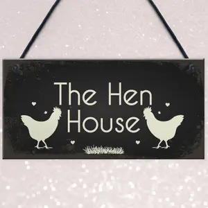 Red Ocean Funny Hen Cockerel Rooster Plaque Sign Chicken Cock Hen House Coop Egg Garden Gift