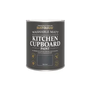 Rust-Oleum Black Sand Matt Kitchen Cupboard paint, 750ml