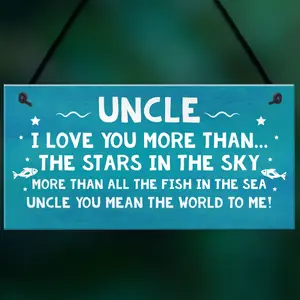 Birthday Gifts For Uncle Christmas Gift Hanging Plaque Uncle Gift From Niece Or Nephew