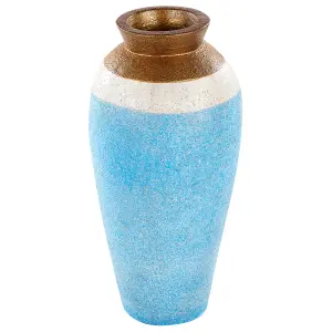 Decorative Vase PLATEJE Ceramic Blue