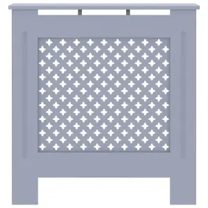 Sturdy and Durable MDF Radiator Cover Grey 78 cm