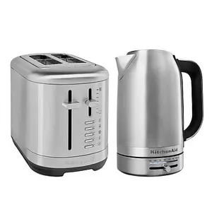 KitchenAid Breakfast Suite Stainless Steel 1.7L Kettle and 2 Slice Toaster Set