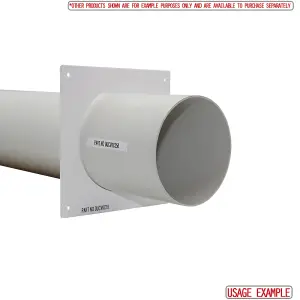 Kair Wall Plate 100mm - 4 inch for Round Ducting