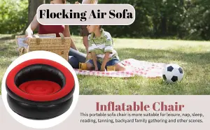 MantraRaj Quick Inflate Gaming Chair, Suitable as Outdoor Furniture, Comfortable Single Inflatable Sofa