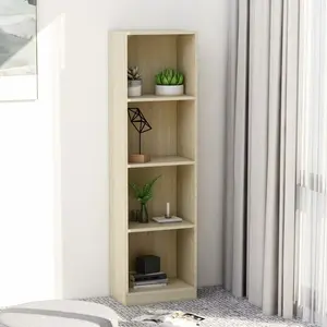 Attwood Bookcase Sonoma Oak / 80cm H x 75cm W x 24cm D