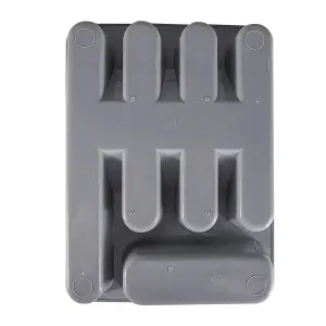 PLASTIC Cutlery Tray Grey 360MM x 260MM