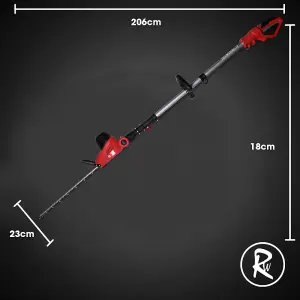 RocwooD Electric Pole Hedge Trimmer 600W 450mm Extension