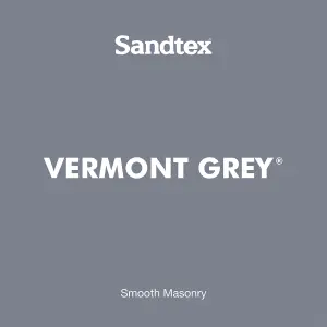 Sandtex Microseal Vermont Grey Matt Masonry paint, 5L Tub