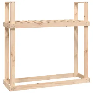 Berkfield Firewood Rack 110x35x108.5 cm Solid Wood Pine