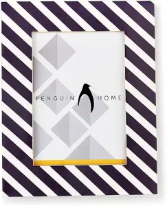 Penguin Home Photo Frame Striped Design