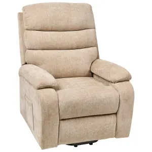 Electric Recliner Chair RISE Fabric Beige