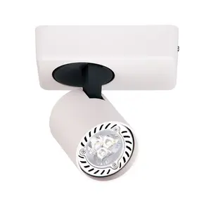 Luminosa Modern Spotlights White, Black 1 Light  with Aluminum, White Shade, GU10