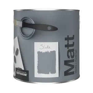 Rust-Oleum Washable Matt Wall Paint - Slate 2.5L