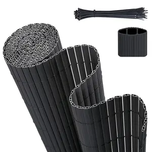 Plastic Garden Fence Asbed Black / 80cm H x 300cm W