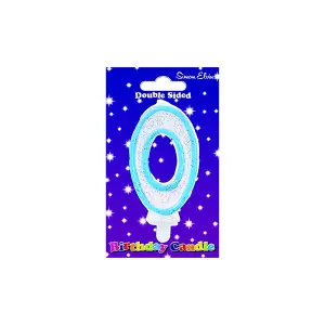 Simon Elvin Number 0 Birthday Candle White/Blue (One Size)