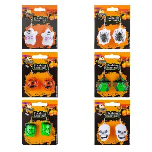 Halloween Flashing Earrings 1 Piece Mystery Bag  MultiColour