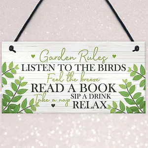 Garden Plaque Hanging Summer House Garden Shed Gifts For Mum Nan Nanny