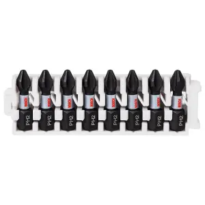 Bosch Professional Impact Screwdriver Bit Insert Pack - 25mm, 8xPH2 Pick & Clic