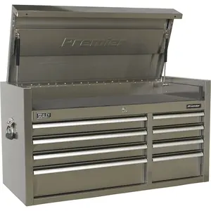 Premium Stainless Steel 8 Drawer Tool Chest - 1055mm x 450mm x 565mm Storage Solution