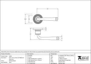 From The Anvil Polished Nickel Avon Round Lever on Rose Set (Beehive) - Unsprung