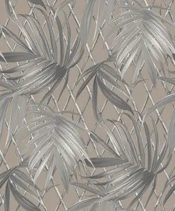 Paradise Palm luxury heavyweight wallpaper - Taupe