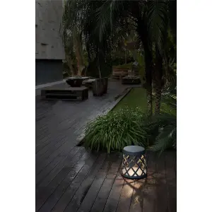 Luminosa Shadow LED Outdoor Pedestal Light Dark Grey IP65