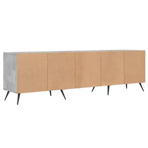 Berkfield TV Cabinet Concrete Grey 150x30x44.5 cm Engineered Wood